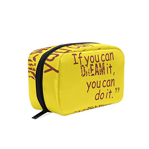 COOSUN If You Can Dream It Do - Bolsa de maquillaje para mujer