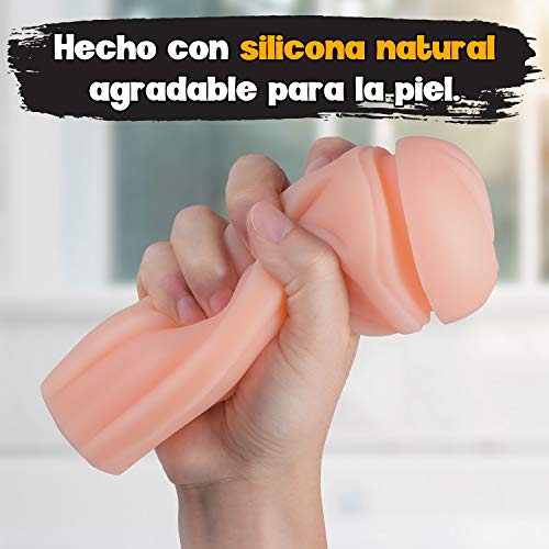 Copa de masaje manual, doble canal 3D de,silicona suave masaje textura suave