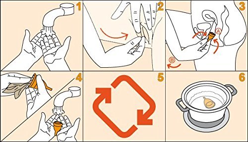 Copa Menstrual Sileu Cup Sport - Copa deportiva para deportes - Fácil de poner y quitar, suave e hipoalergénica - Recomendada por ginecólogos - Talla L, Color Morado + Esterilizador Plegable Rosa