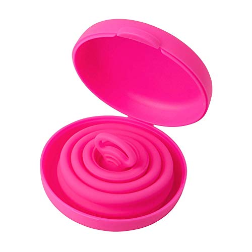 Copa Menstrual Soft - Mujeres Con Vejigas Sensibles, Calambres, CóLicos Menstruales - Ayuda A Prevenir Cistitis, Cycle Copa Menstrual, Copa Menstrual Lily Cup Compact, Copa Menstrual Plegable (L)