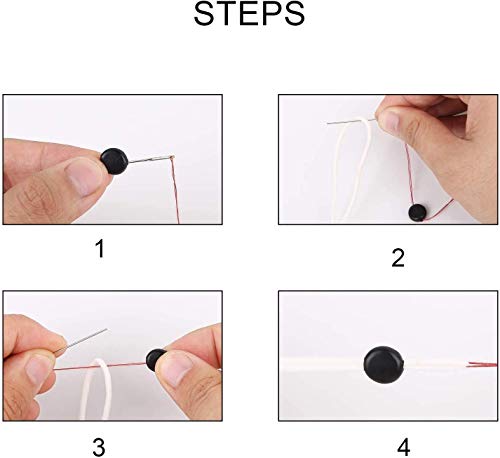 Cord Locks - Tope de cuerda de silicona para ajustador de banda elástica, antideslizante, cierre de cordón ajustable, 100 unidades (blanco)