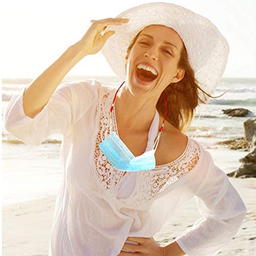 Cordón Anticaída Protectores De Oídos Correa Ajustable Extensor De Mascarilla Pinzas De Rímel Soporte Ligero Ganchos Multiusos, Serie De Fútbol 5Pcs