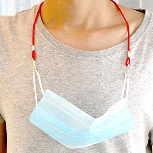 Cordón Anticaída Protectores De Oídos Correa Ajustable Extensor De Mascarilla Pinzas De Rímel Soporte Ligero Ganchos Multiusos, Serie De Fútbol 5Pcs