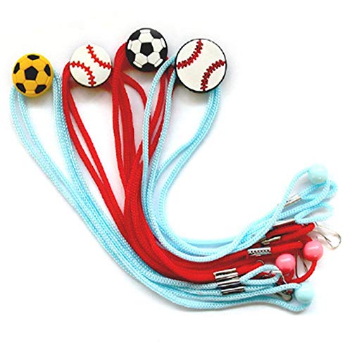 Cordón Anticaída Protectores De Oídos Correa Ajustable Extensor De Mascarilla Pinzas De Rímel Soporte Ligero Ganchos Multiusos, Serie De Fútbol 5Pcs