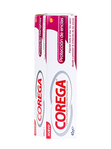 Corega - Crema Fijadora para Prótesis Dentales - Protección de Encías - 40 g