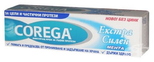 Corega Extra Strong 40 g - denture adhesive cream by Corega