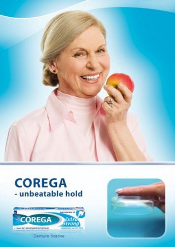 Corega Extra Strong 40 g - denture adhesive cream by Corega