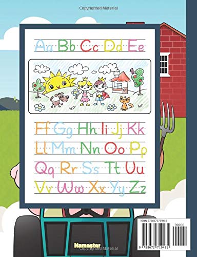 Corine's Draw and Write Journal: Personalized Primary Story Composition Notebook for Kids in Grades K-2, Pre-K. Cover with Custom Name and Cute Farm Animals for Boys and Girls