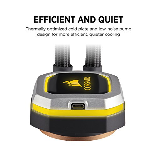 Corsair Hydro Series H100i PRO RGB, Refrigerador Líquido Para CPU, USB, 240 mm Radiador, RGB