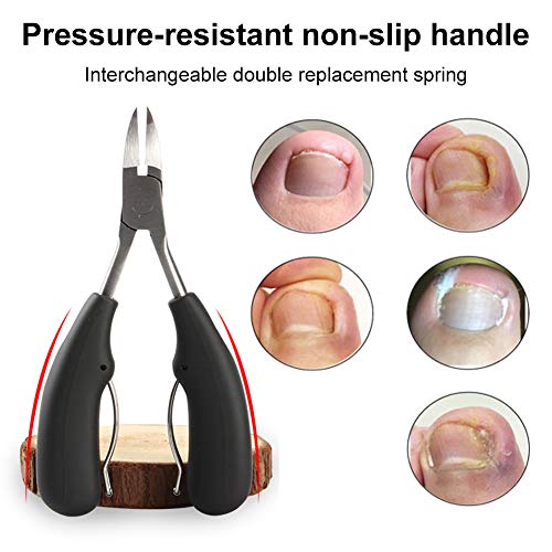 Cortauñas Profesional, Pedicura Cortaúñas, Cortaúñas Grande, Alicates Cortauñas Profesional, Pinzas para Uñas Gruesas y Duras, Paroniquia, Onicomicosis, Hongos en Las Uñas