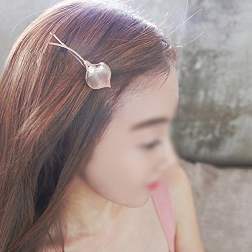Cosanter accesorios para el cabello de la manera coreana venta al por mayor señora simple flores de metal flequillo carpeta perla calla horquilla