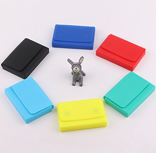 Cosanter Cartera de Silicona de Moda para Hombres y Mujeres Bolso de Mano con Llaves Monedas Tarjetas Dinero Color Azul