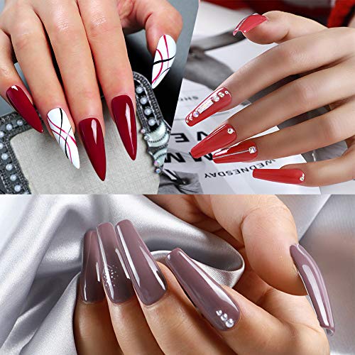 COSCELIA Esmaltes de Uñas de Gel Set de Esmaltes Semipermanentes 20pcs Kit Gel Color para Uñas Kit Uñas de Gel Soak-off