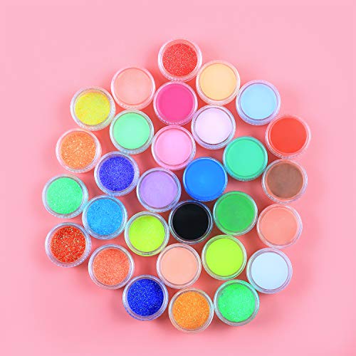 COSCELIA Kit para Uñas Acrilicas Completo Kit de Uñas Acrilicas con Lampara Uñas de Gel de Construccion para Uñas y Acrilicas Secador LED de 9W