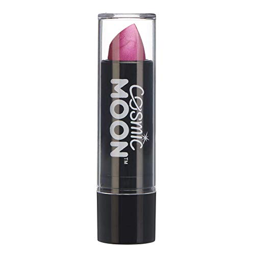 Cosmic Moon - Lápiz Labial Metálico - 5g - ¡Para unos labios metálicos fascinantes! - Equipo de Caja - Incluye: Rosa, Dorado, Azul, Verde, Plata, Púrpura