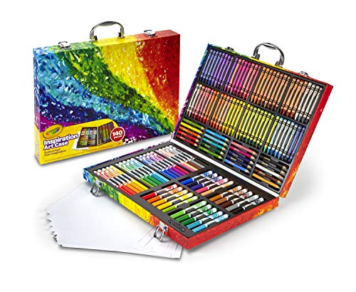 Crayola Inspiration art case  - Kit de manualidades para niños (Lápiz de color, Lápiz, Rotulador), 140 piezas , Modelos/colores Surtidos, 1 Unidad