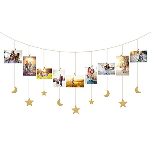 Creativo marco de fotos estrella decoración de pared familia foto pantalla pared pared