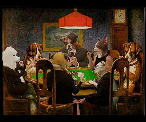 CreepyParty Máscara de la Cabeza del Perro del Látex de Halloween (caniche blanco)