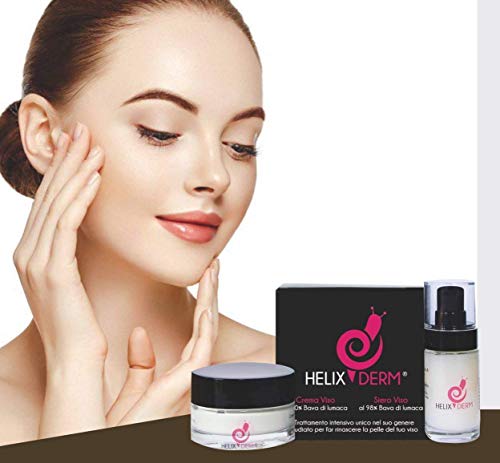 Crema 50ml + Serum 30ml 98% Baba de Caracol ANTIARRUGAS y Anti-Envejecimiento y Acción CALMANTE HIDRATANTE Contra las Manchas de Envejecimiento y los VISO Dos Productos en UNO PRECIO - MADE IN ITALY