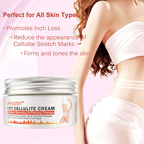 Crema Anticelulítica,Crema reductor anticelulítico,Crema de Adelgazar Crema Caliente Profesional, Pueden Reducir Eficazmente la Grasa del Vientre, las Nalgas y las Piernas (100g)