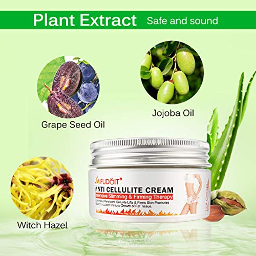 Crema Anticelulítica,Crema reductor anticelulítico,Crema de Adelgazar Crema Caliente Profesional, Pueden Reducir Eficazmente la Grasa del Vientre, las Nalgas y las Piernas (100g)