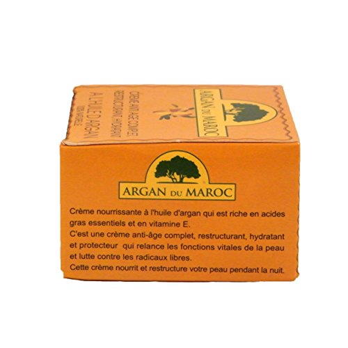 Crema antienvejecimiento de aceite de argán, de la marca Argan Du Maroc, 100 ml