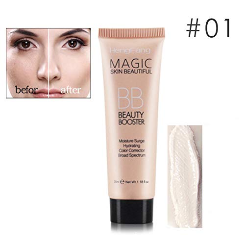 Crema BB Cream de 35 ml, aclarador facial hidratante, crema de aislamiento, corrector, reparación líquida, corrector, alisado de base corrector.