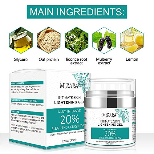 Crema Blanqueadora Para Las Axilas, Crema Para Aclarar Eficaz Para Axilas, Cuello, Rodilla, Codo, áreas Sensibles Y Privadas, Ilumina, Nutre, Hidrata, Repara Y Restaura La Crema Para Blanquear La Piel