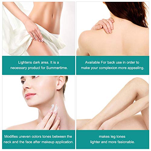 Crema Blanqueadora Para Las Axilas, Crema Para Aclarar Eficaz Para Axilas, Cuello, Rodilla, Codo, áreas Sensibles Y Privadas, Ilumina, Nutre, Hidrata, Repara Y Restaura La Crema Para Blanquear La Piel