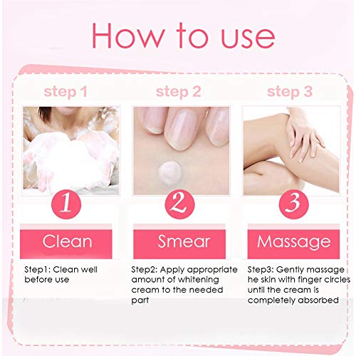 Crema blanqueadora para partes privadas, piel natural, rejuvenecimiento de la vitamina C, crema para axila, pezones, codos, piernas, rodillas, bikini, zona de la lejía, 30 ml