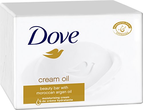 Crema con aceite, pastilla de belleza de Dove, pastilla de crema en aceite, paquete de 6 unidades (6 unidades de 100 g)
