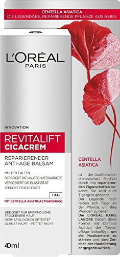 Crema cuidado anti-arrugas L 'Oréal Paris Revitalift Cica, pack de 1 unidad (1 x 40 ml)