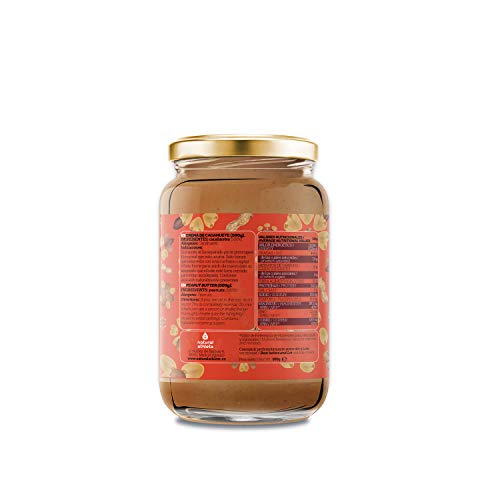 Crema de Cacahuete Natural Athlete 100% Cacahuete Sin Azúcar, Vegana, Sin Gluten, Sin Lactosa -Pack 2x500 g