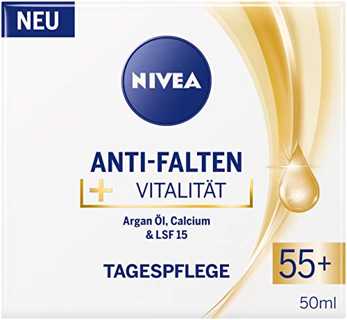 Crema de día Nivea antiarrugas + vitalidad, 55 + 50 ml, 50 ml