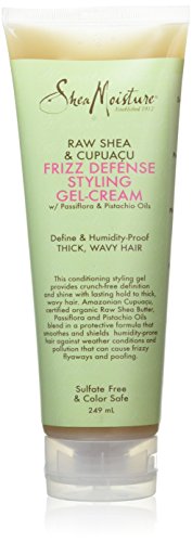 Crema de gel para cabello antiencrespamiento Shea Moisture, de karité virgen y cupuazú, 236 ml