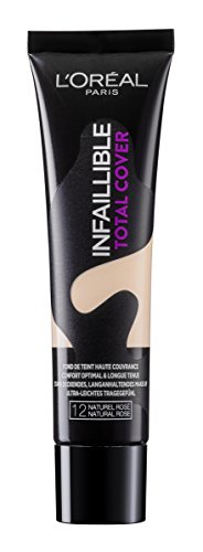 Crema de maquillaje L'Oréal Paris Infaillible Total Cover Foundation.