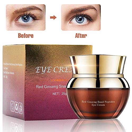 Crema de Ojos, Crema para los Ojos, Crema Contorno de Ojos Anti Edad, Crema Hidratante para Ojos, Mejora las ojeras, líneas finas y arrugas, Elimina la hinchazón, 25g