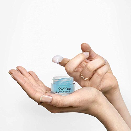 Crema de ojos de Olay, Gel hidratante profundo para los ojos con ácido hialurónico, 0.5 fl oz