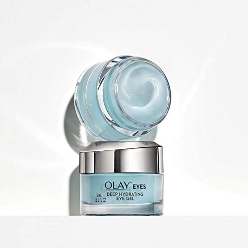 Crema de ojos de Olay, Gel hidratante profundo para los ojos con ácido hialurónico, 0.5 fl oz