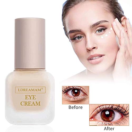 Crema De Ojos - Vegano, Cruelty-Free, Orgánico - Mejor Natural Antienvejecimiento Crema Tratamiento Contorno de Ojos Para Ojeras, Bolsas y Arrugas