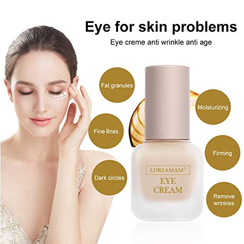 Crema De Ojos - Vegano, Cruelty-Free, Orgánico - Mejor Natural Antienvejecimiento Crema Tratamiento Contorno de Ojos Para Ojeras, Bolsas y Arrugas