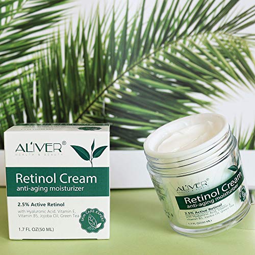 Crema De Retinol Para Rostro, Cuello Y Cuerpo, Crema Humectante Antienvejecimiento Con ácido Hialurónico, Retinol Activo Al 2,5% Y Vitamina E, Mejora La Firmeza, Tono, Textura, Arrugas Finas
