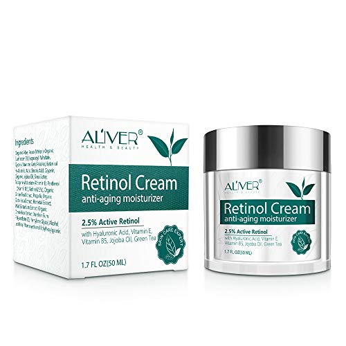 Crema De Retinol Para Rostro, Cuello Y Cuerpo, Crema Humectante Antienvejecimiento Con ácido Hialurónico, Retinol Activo Al 2,5% Y Vitamina E, Mejora La Firmeza, Tono, Textura, Arrugas Finas