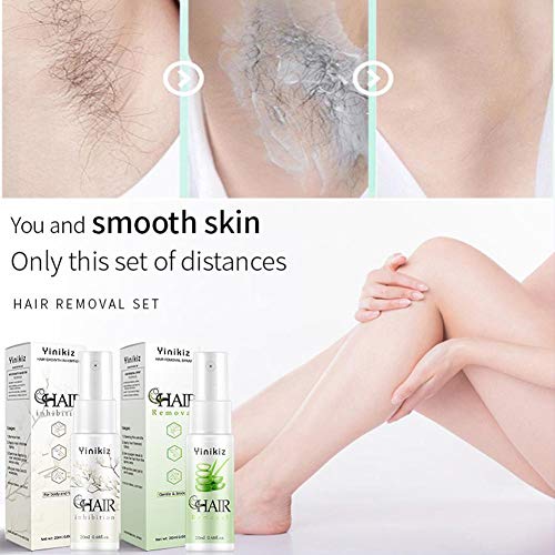 Crema Depilatoria, Espray Removedor De Cabello, Inhibiendo Y Reduciendo El Crecimiento Del Cabello Para Rostro Cuerpo Pieles Sensibles Mujeres Hombres, Reparador Hidratante Seguro Inhibidor Natural