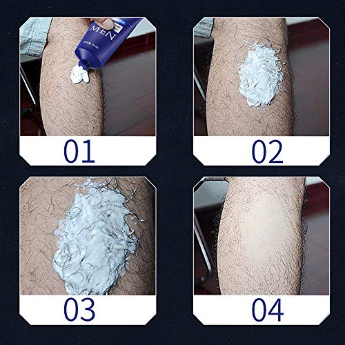 Crema Depilatoria Íntima Premium - Crema depilatoria permanente para el cuerpo del hombre Crema depilatoria para la pérdida de cabello en las piernas de la mano (A)