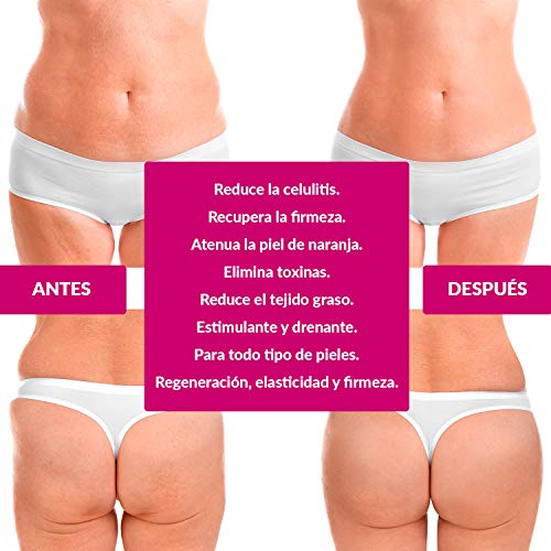 Crema Ecológica Anticelulítica Reafirmante corporal. Anticelulítico Reductor Quemagrasas para celulitis en abdomen/glúteos. Tratamiento anticelulitis muy eficaz en postparto. Elimina Piel de naranja