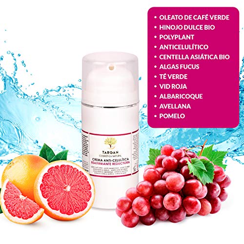 Crema Ecológica Anticelulítica Reafirmante corporal. Anticelulítico Reductor Quemagrasas para celulitis en abdomen/glúteos. Tratamiento anticelulitis muy eficaz en postparto. Elimina Piel de naranja