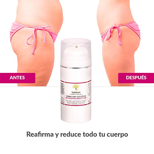 Crema Ecológica Anticelulítica Reafirmante corporal. Anticelulítico Reductor Quemagrasas para celulitis en abdomen/glúteos. Tratamiento anticelulitis muy eficaz en postparto. Elimina Piel de naranja