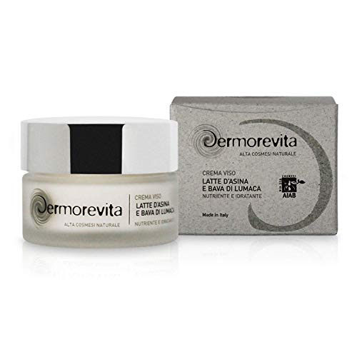 Crema facial Dermorevita con leche de burro BIO y bava de caracol BIO, aceite de aguacate, extracto de pepino BIO, Bio Extracto de Caléndula BIO, Alantoína