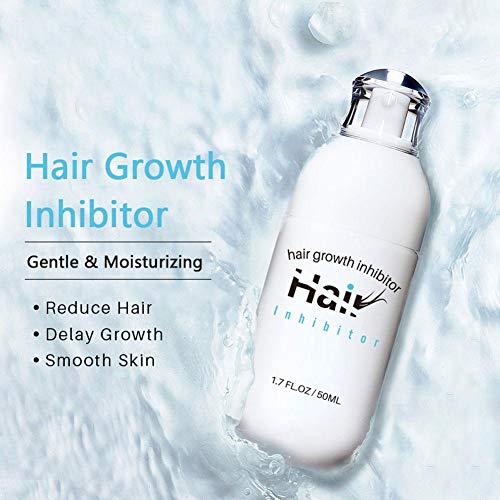 Crema Hidratante para la Piel con Inhibidor del Crecimiento del Cabello Suave Crecimiento Lento del Cabello Crema para Eliminar el Vello de la Axila Pierna y Bikini 50ml(50ml)